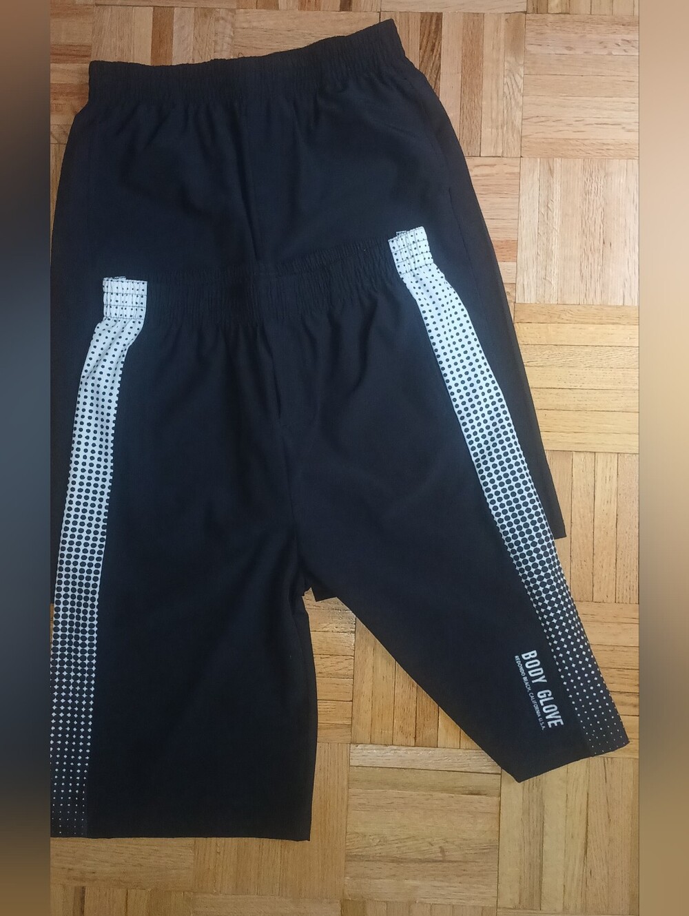 Body Glove Black Shorts with White Dotted Side Panels